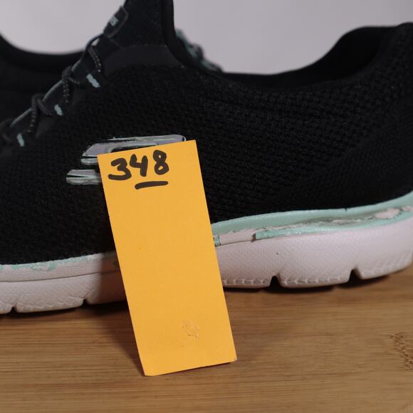 Skechers Summits Cool Classic Walking Sneakers Shoes Women 9 Black Blue - Picture 15 of 15